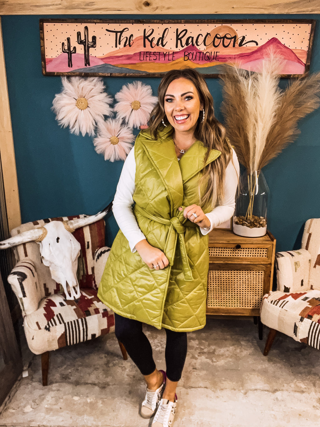 Green Chic Puffer Vest