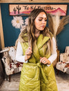 Green Chic Puffer Vest