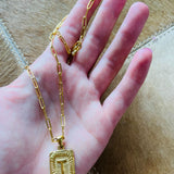 Lucy Letterplate Necklace