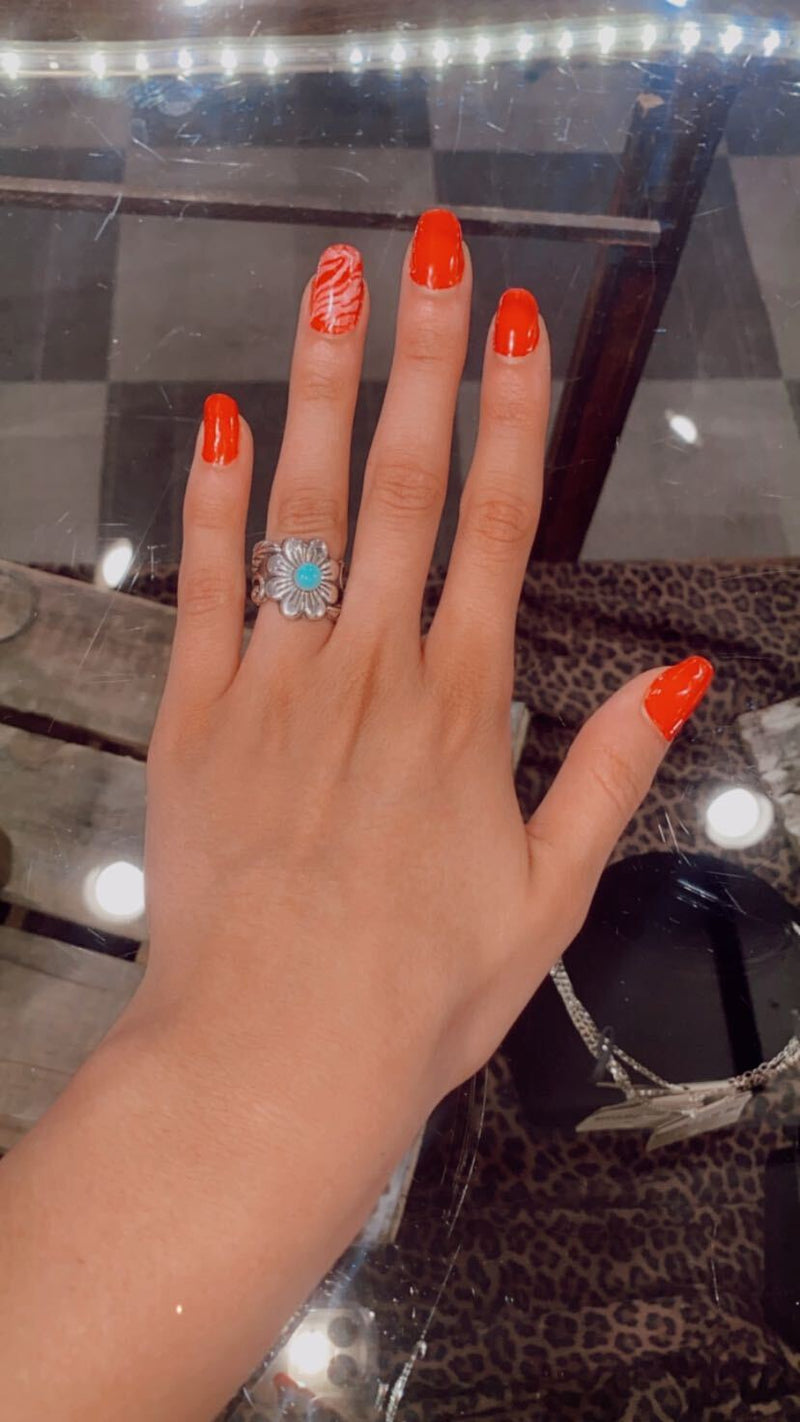Western Flower Stacker Ring