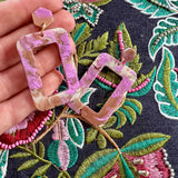 Poppy Acrylic Rectangle Drops