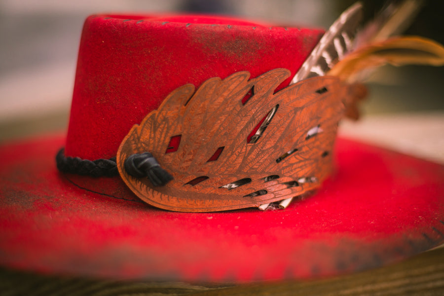 Shoot Strait Red Custom Felt