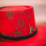 Shoot Strait Red Custom Felt