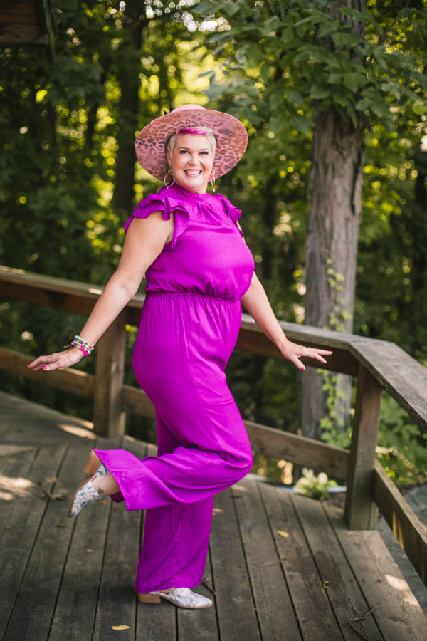 The Jolene Pink Hand Distressed Custom Hat