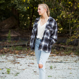 Charcoal Mocha Flannel with Pockets