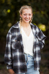 Charcoal Mocha Flannel with Pockets