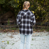 Charcoal Mocha Flannel with Pockets