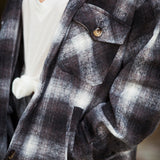 Charcoal Mocha Flannel with Pockets