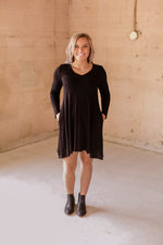 Black L/S Tunic w/ Pockets