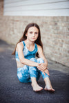 Blue Tie Dye Leggings