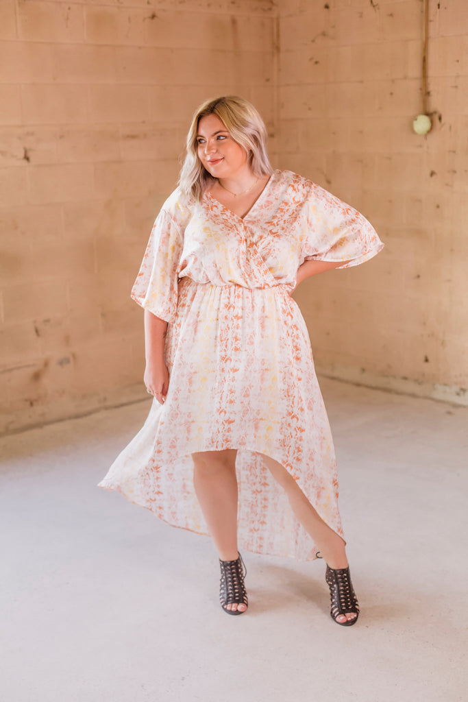 Snake Print Hi Lo Dress