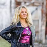 Metallic Sleeveless Bodysuit