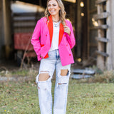 Fuchsia I Call The Shots Blazer