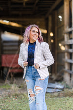 Seashell Combo Tweed Blazer