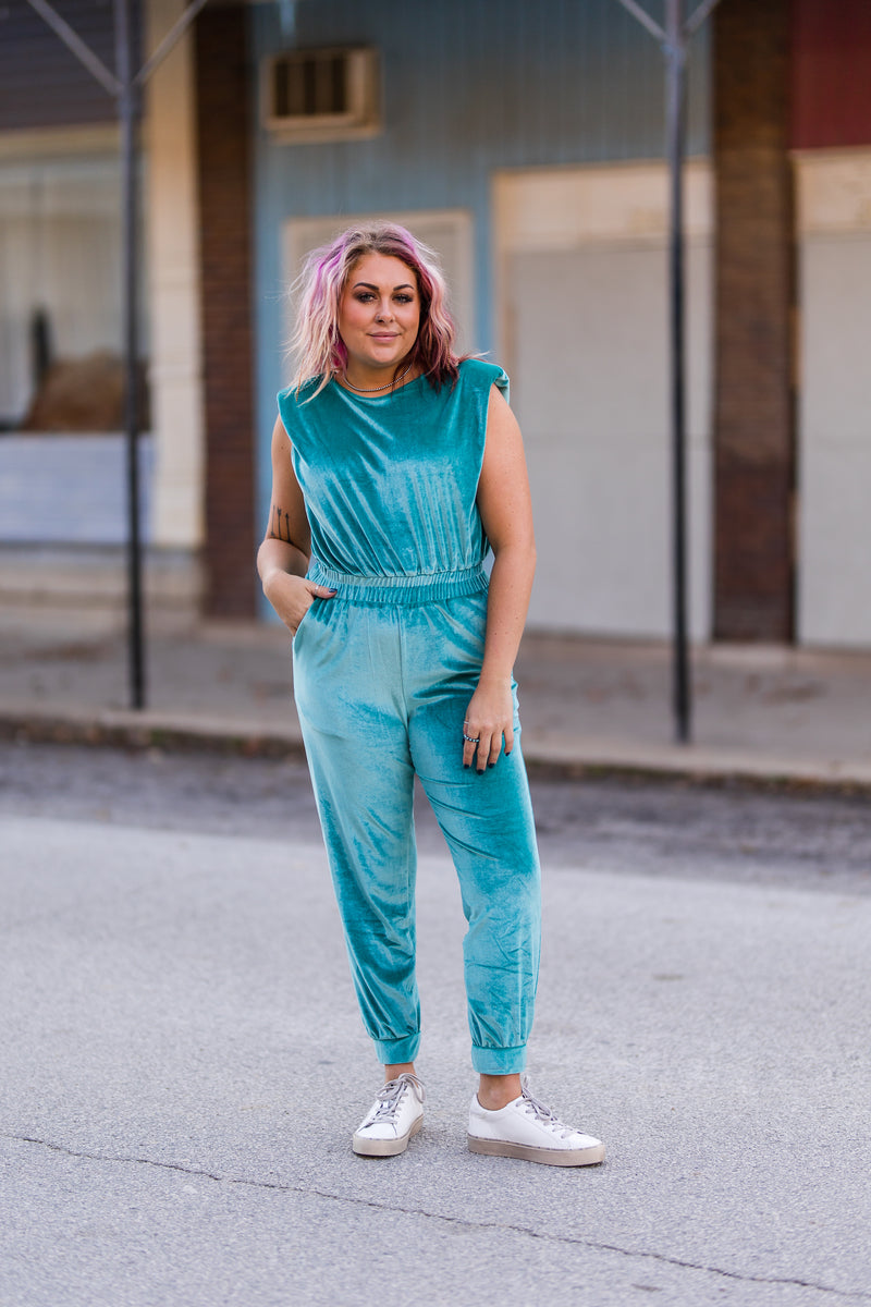 Electric Velvet Jumpsuit