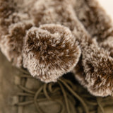 Fira Khaki Cozy Lace Up