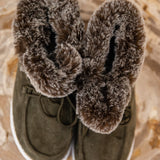 Fira Khaki Cozy Lace Up