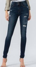 High Rise Double Waistband Skinny