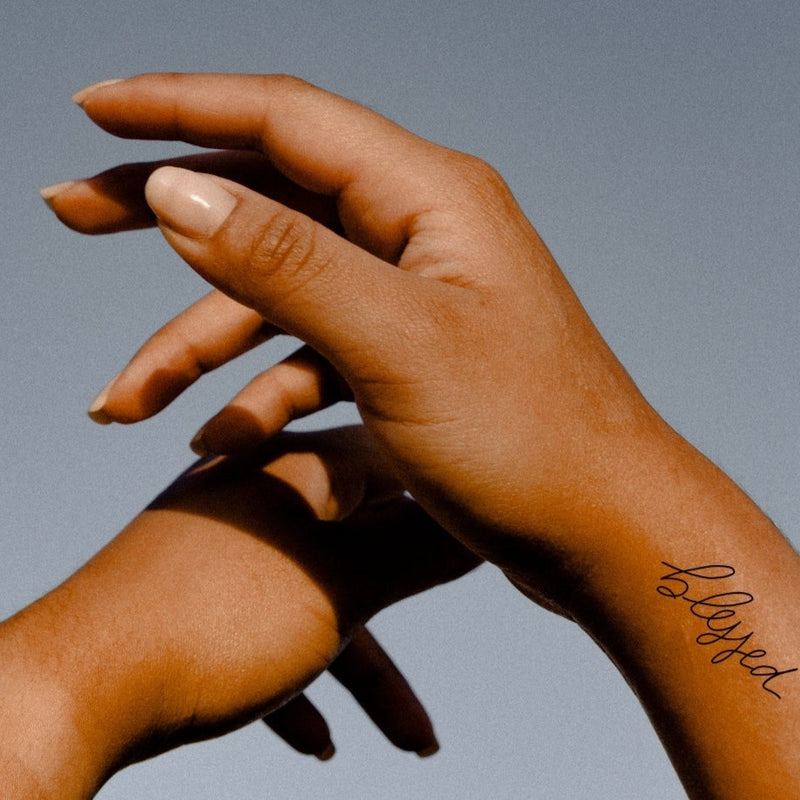 Hand Lettered Temporary Tattoo