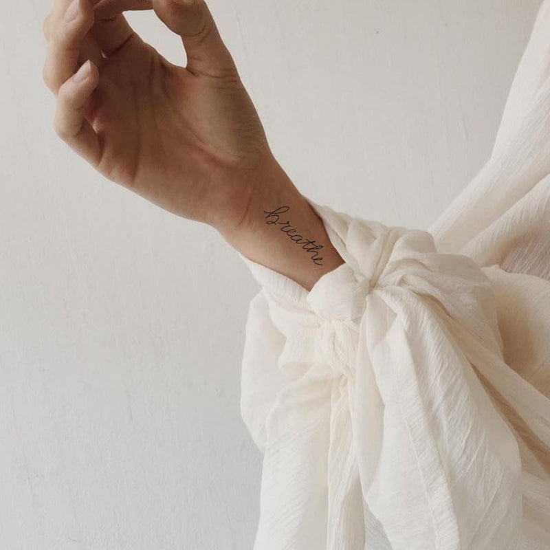 Hand Lettered Temporary Tattoo