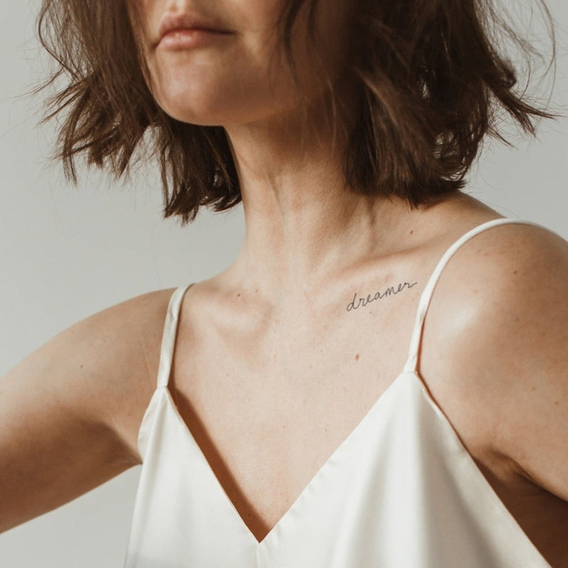 Hand Lettered Temporary Tattoo