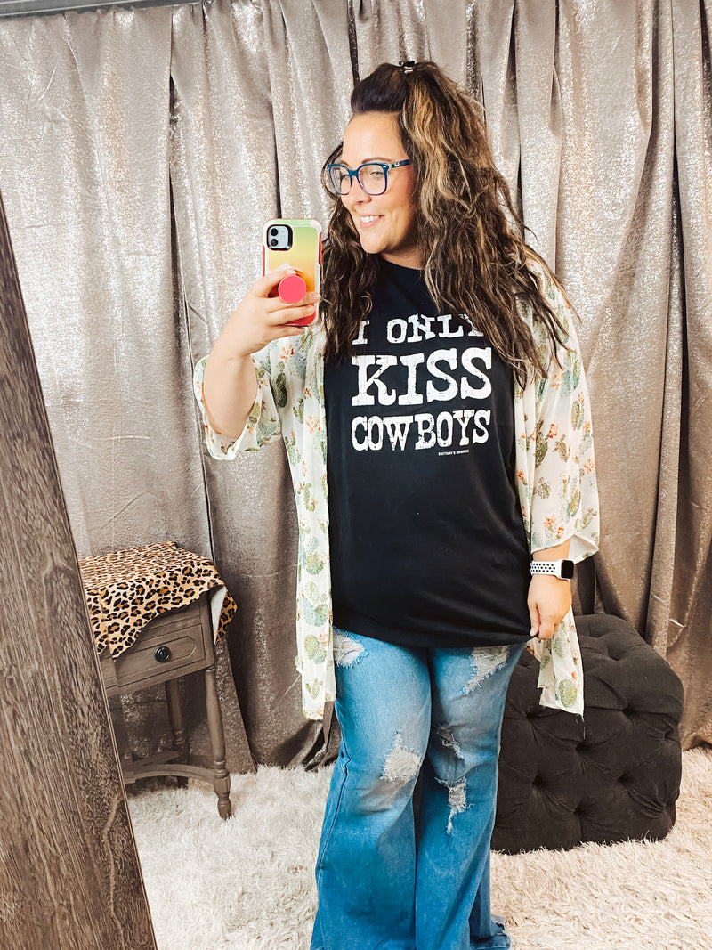 Only Kiss Cowboys Tee