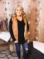 Sherpa Lined Hooded Vest