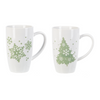 White Mug w/ Green