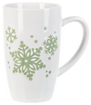 White Mug w/ Green
