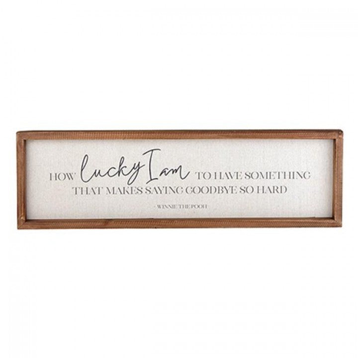 Lucky I am Plaque