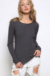 Fitted Wide Rib Sweater