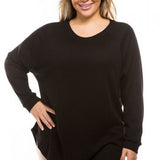 Black L/S Thermal Crew Neck Top