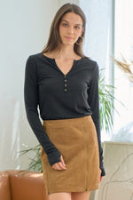 Henley Knit Top