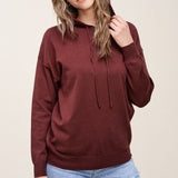 Chocolate Drawstring Super Soft Pullover Hoodie