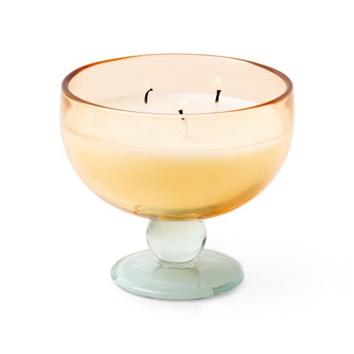 AURA YELLOW & BLUE TINTED GLASS GOBLET - WILD NEROLI