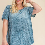 Burn Out Leo Velvet Top