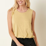 Bamboo Sleeveless Pocket Tank