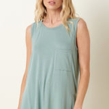 Bamboo Sleeveless Pocket Tank