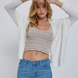 3/4 Dolman Slub Cardigan