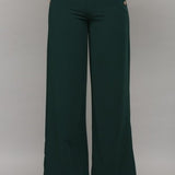 Hunter Green Side Button Trousers