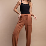 Straight Lounge Pants with Pockets