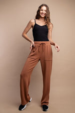 Straight Lounge Pants with Pockets