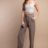 Straight Lounge Pants with Pockets