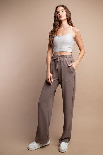 Straight Lounge Pants with Pockets