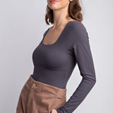 Butter Soft Square Neckline Bodysuit