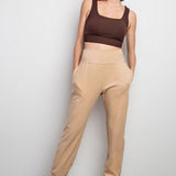 Brushed Rub Full Length Jogger