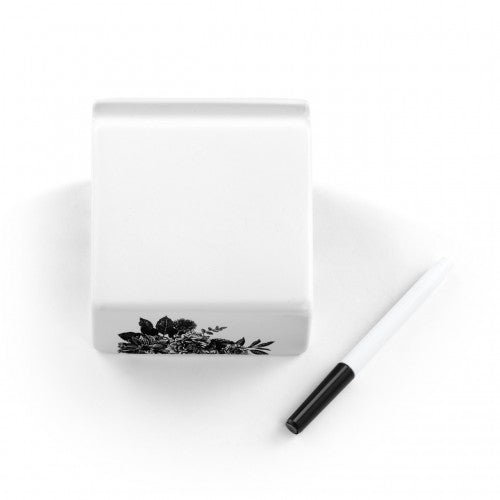 Floral Write on Ceramic Notepad