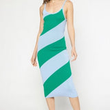 Ocean Waves Colorblock Dress