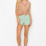 Mineral Wash V Neck Tank