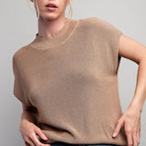 Cap Sleeve Sweater Top